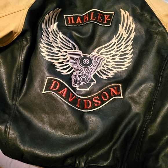 Sale HARLEY DAVIDSON Vintage leather lettermans jacket used
